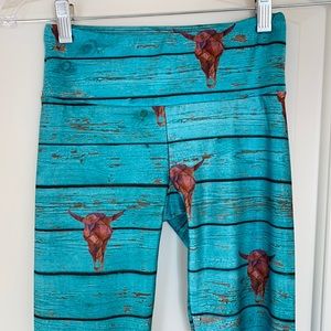 Cow Skull Print Leggings